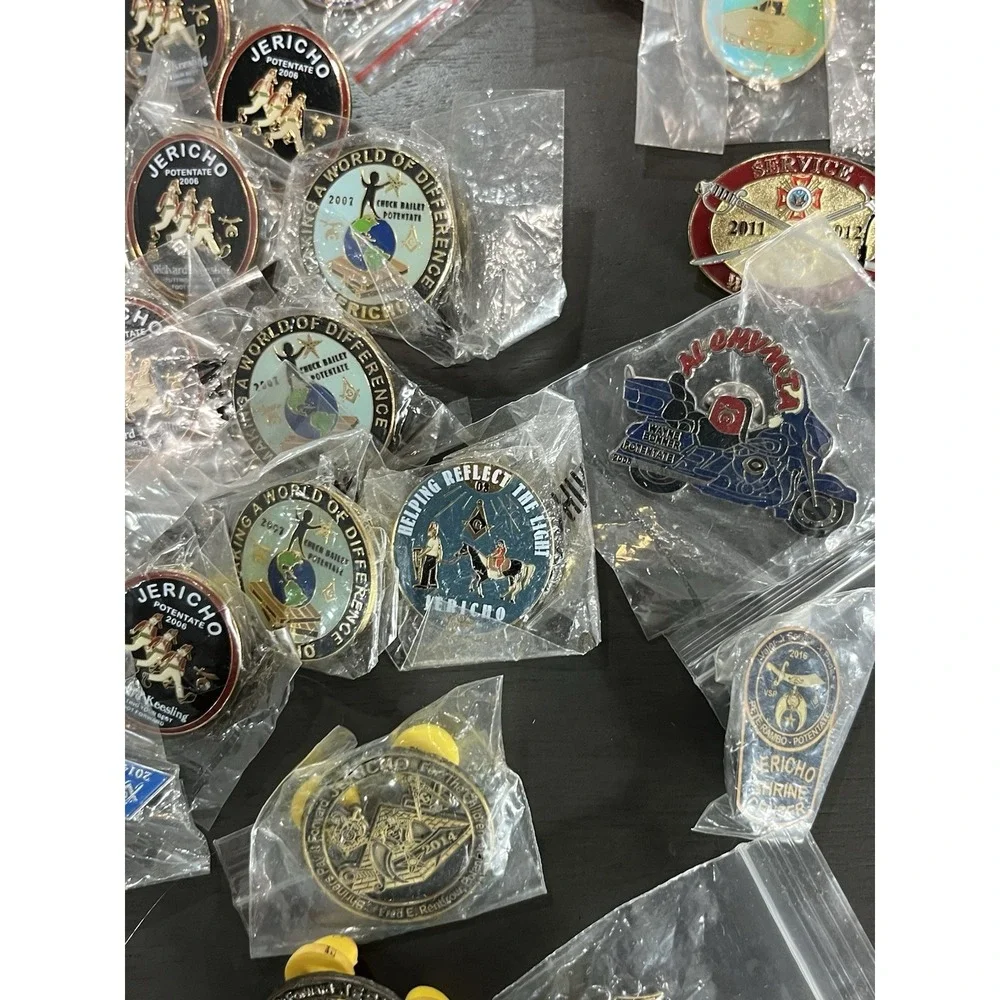 Lot Of 75+ Jericho Shriner Freemason Pins Pin Lot